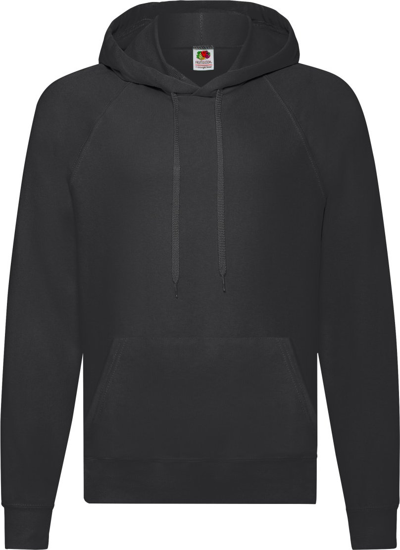 Fruit of the Loom - Sweatshirt mit Kapuze für Herren/Damen Unisex (Schwarz)