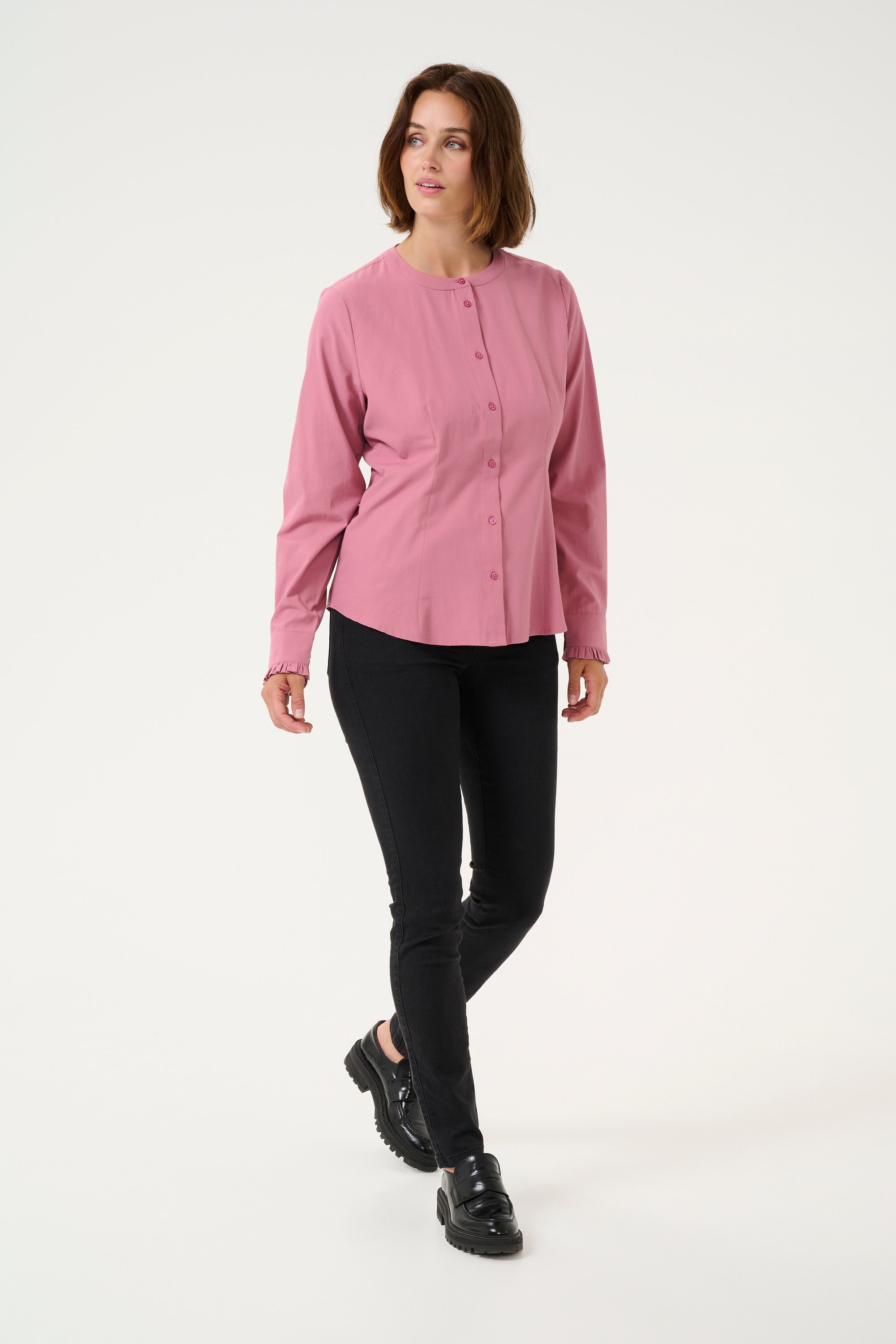 Langarm - Hemd Tight fit Mesa Rose