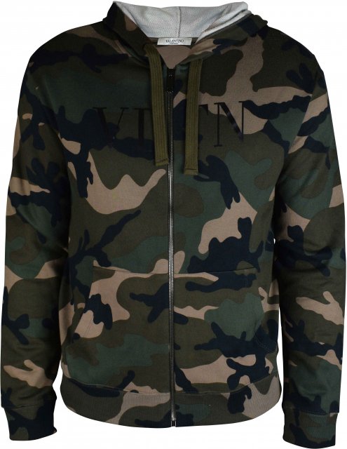 Valentino Garavani Weste mit Kapuze Kaki