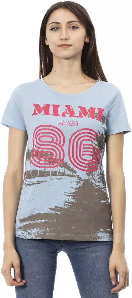 Miami 86 Grafik T-Shirt mit kurzen Ärmeln und Rundhalsausschnitt