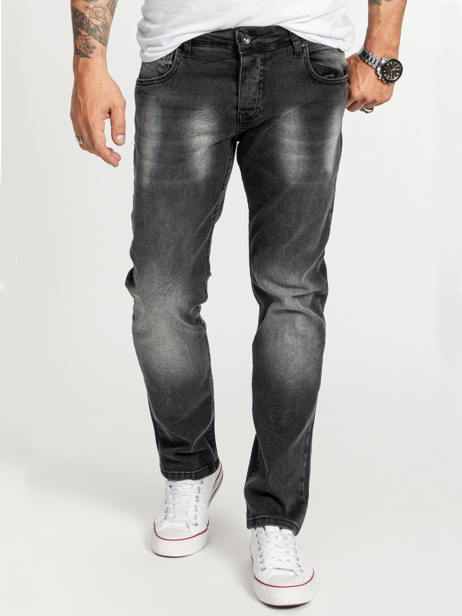Thumbnail - Rock Creek Jeans Dunkelgrau