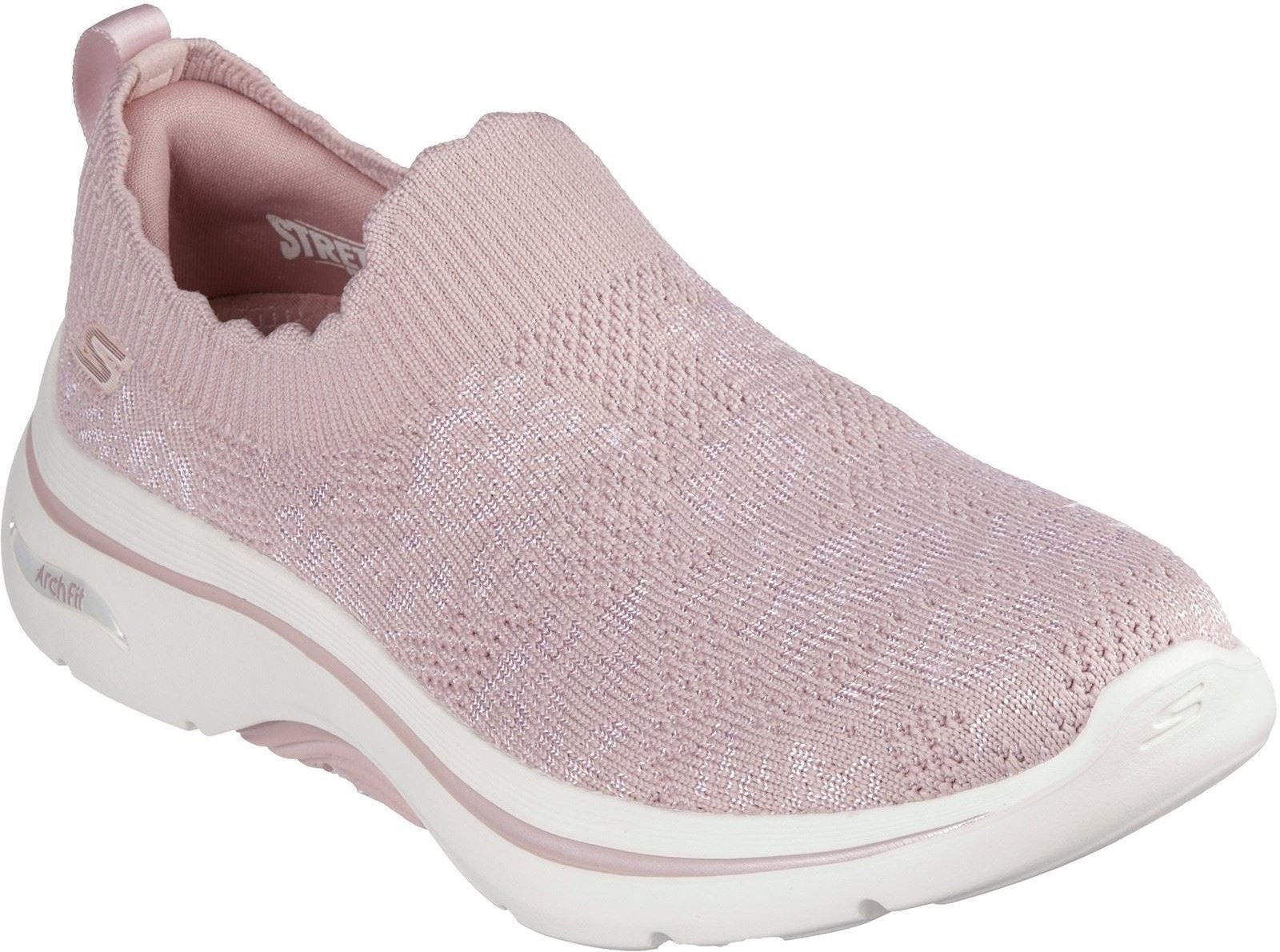 Skechers GO WALK Arch Fit 2.0 Rosa Linda Damen Sneaker In Malve