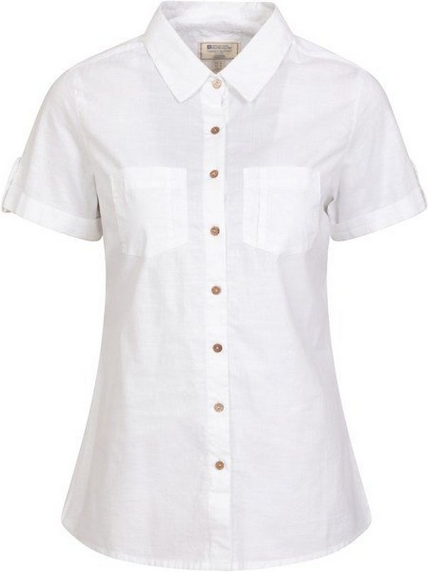 Mountain Warehouse Damen/Damen Kokosnuss Kurzarm-Shirt (Weiß)