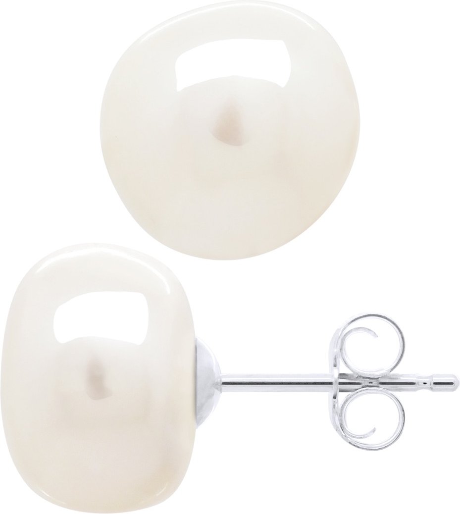 Ohrringe Weißgold - Echte Süßwasser-Zuchtperlen Barock 10-11 mm