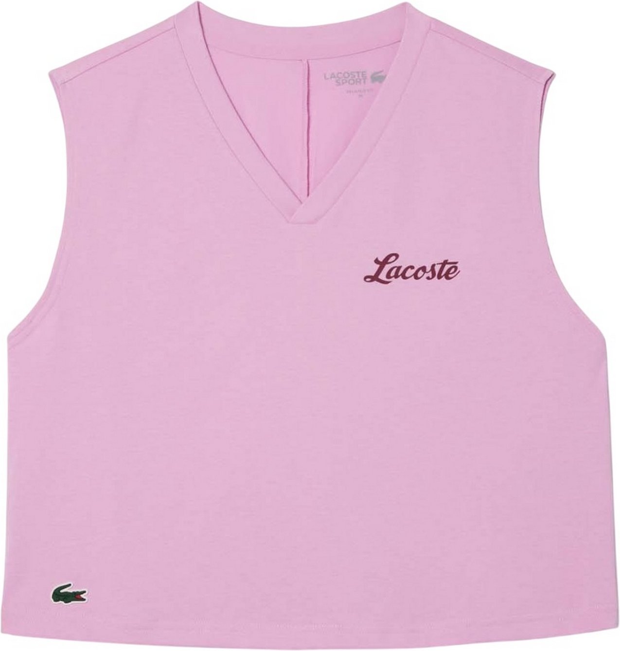 Lacoste - Kurzes Top Extratrocken für Damen - Sport (Pink)