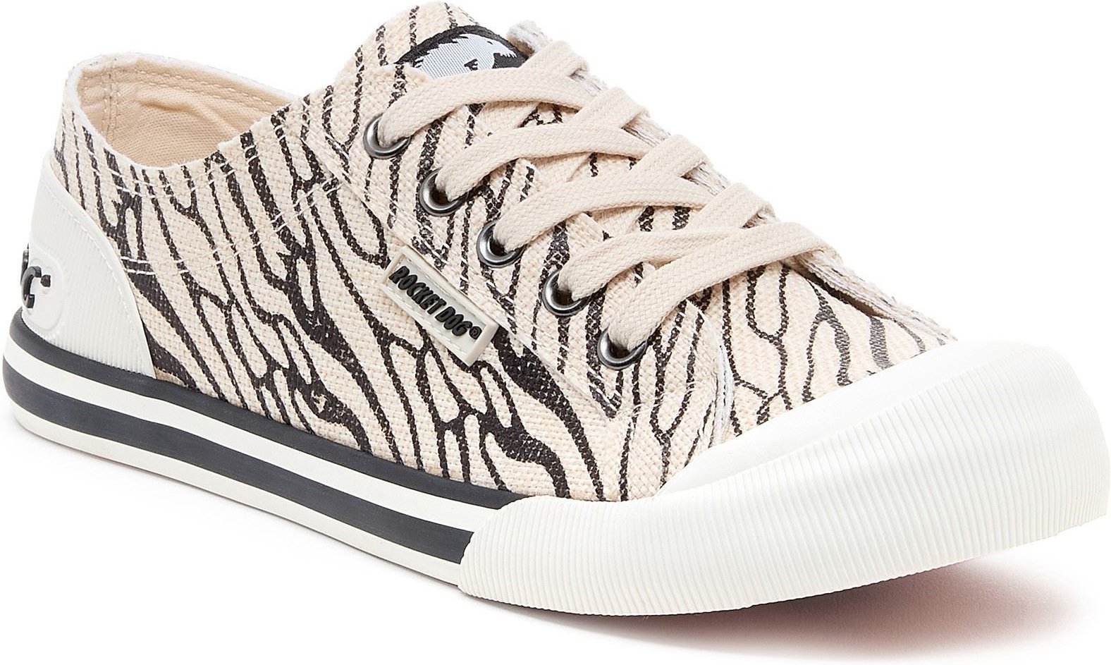 Rocket Dog Jazzin Wales Baumwoll Damenschwarze Turnschuhe