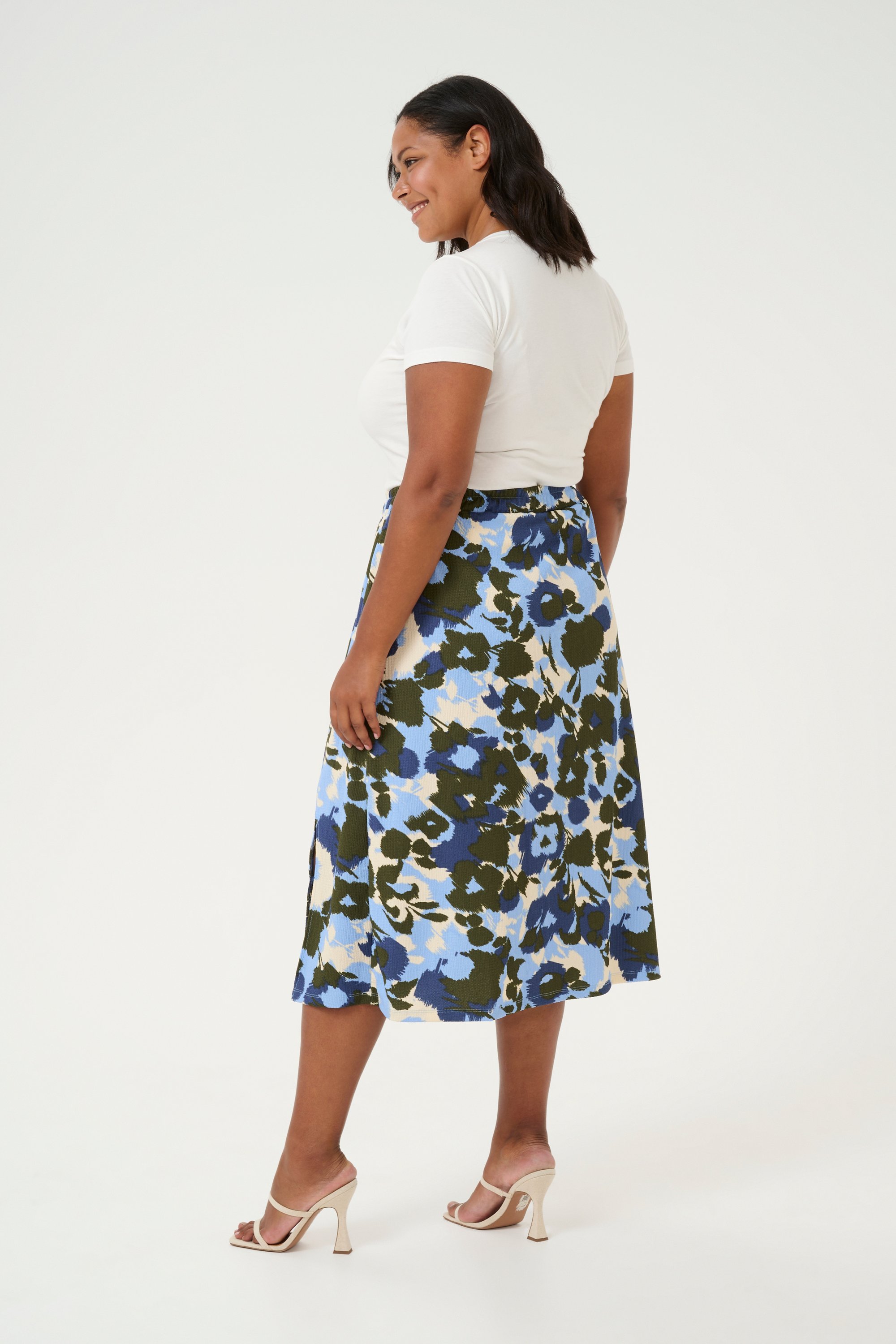 Thumbnail - Rock A-shape Blue_Blurry Flower Print blue multi