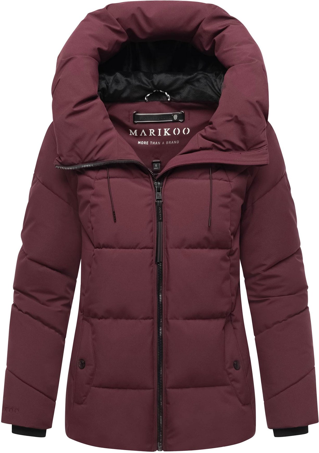 Marikoo Damen Winter Steppjacke Kuscheltatze XVI mit Kapuze