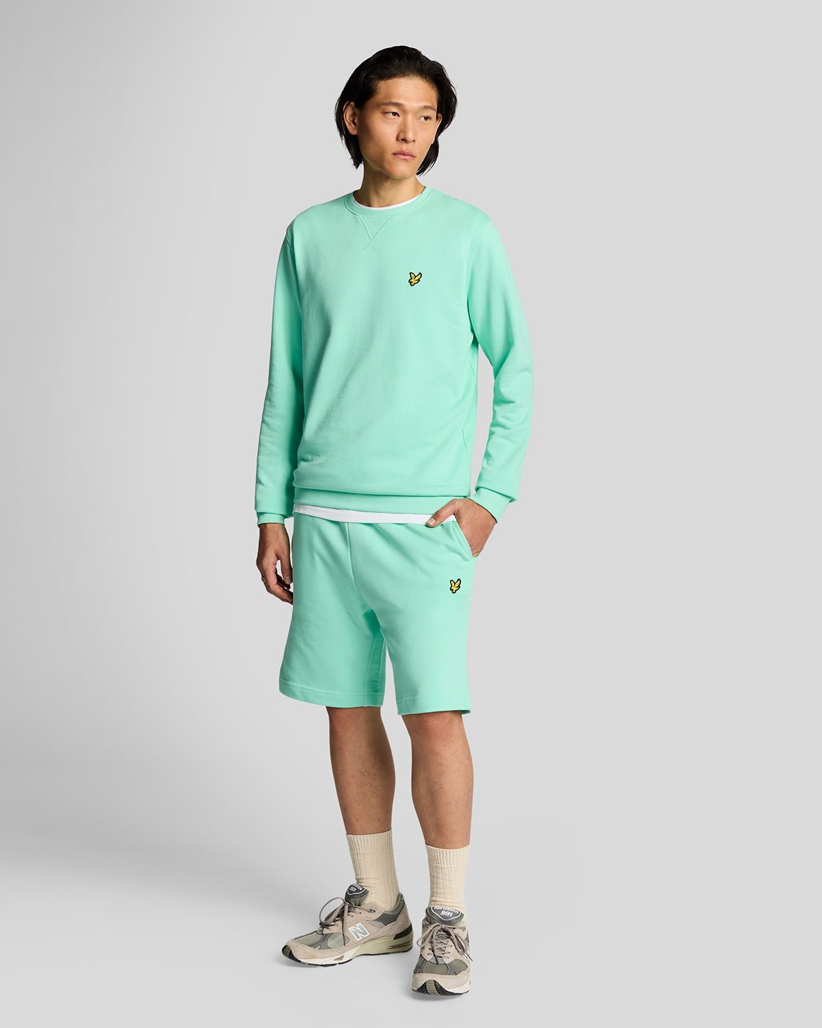 Thumbnail - Lyle & Scott Sweatshorts - Türkis
