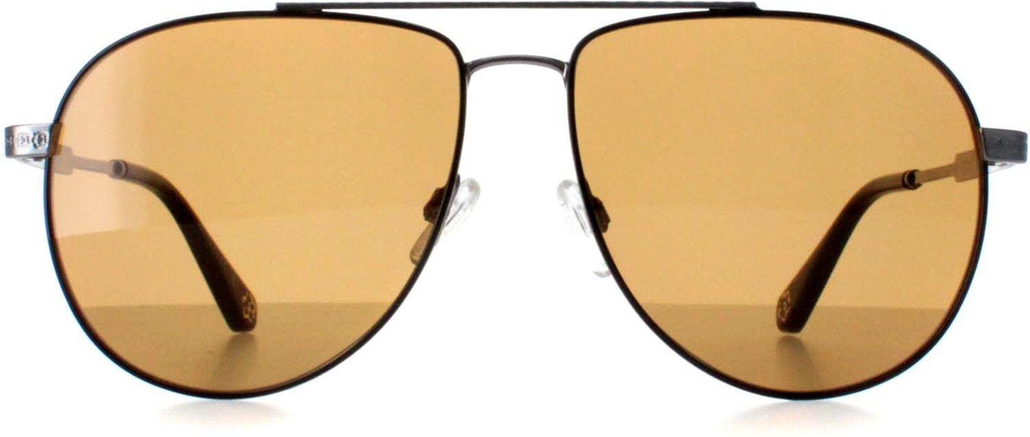 Ted Baker TB1691 Maeve 901 gunmetal mit schwarz lackiertem Rand braun Sonnenbrille