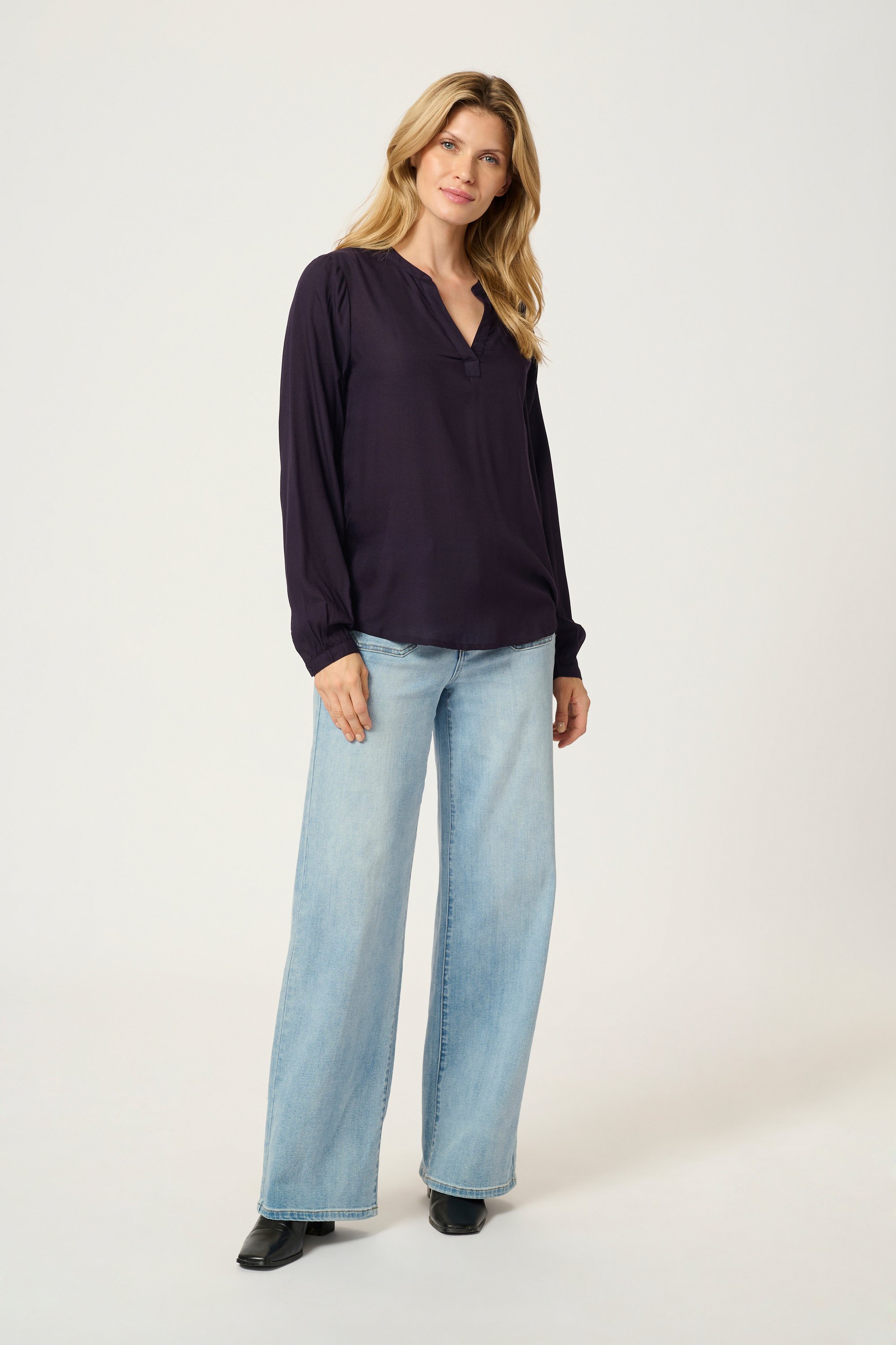 Langarm-Bluse Regular fit Dawn Purple