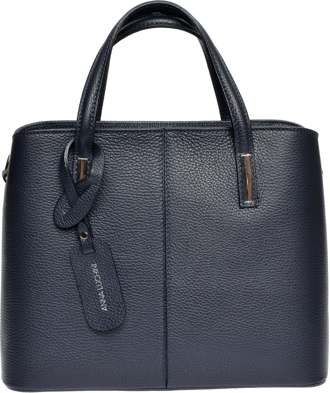 Anna Luchini Blaue Lederhandtasche
