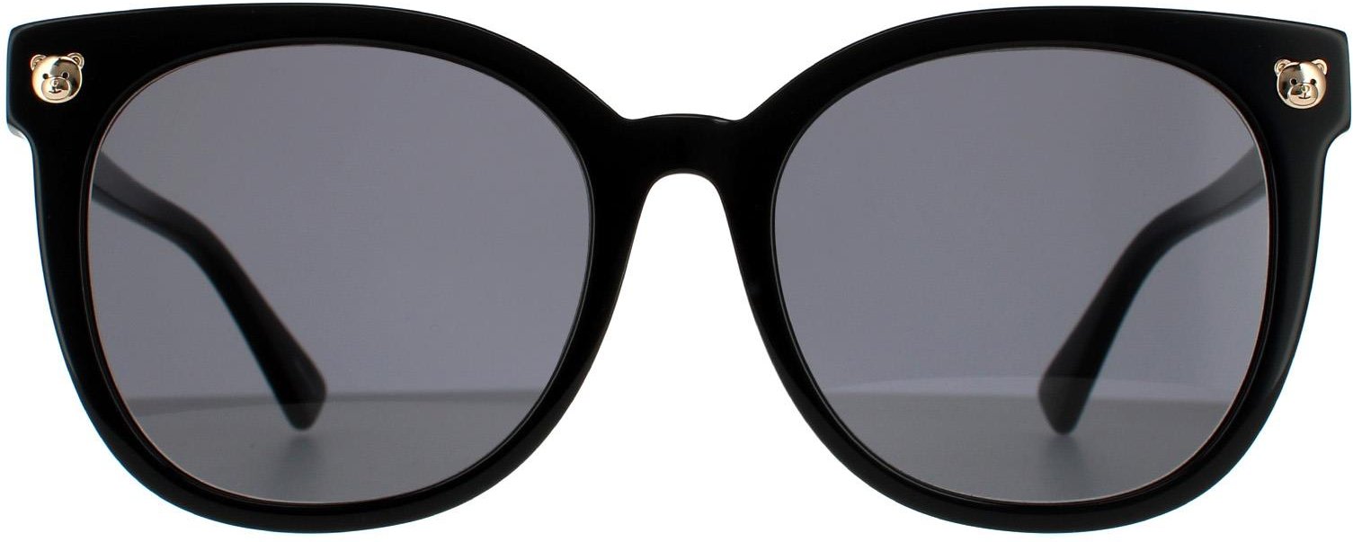 Moschino Quadrat Unisex Schwarz Grau Sonnenbrille