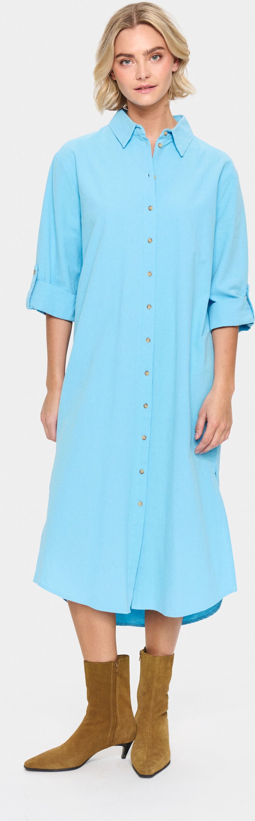 Kleid Gerade Passform Ethereal Blue