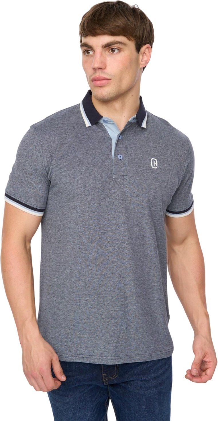 Crosshatch - "Mettormoore" Poloshirt für Herren (Marine)