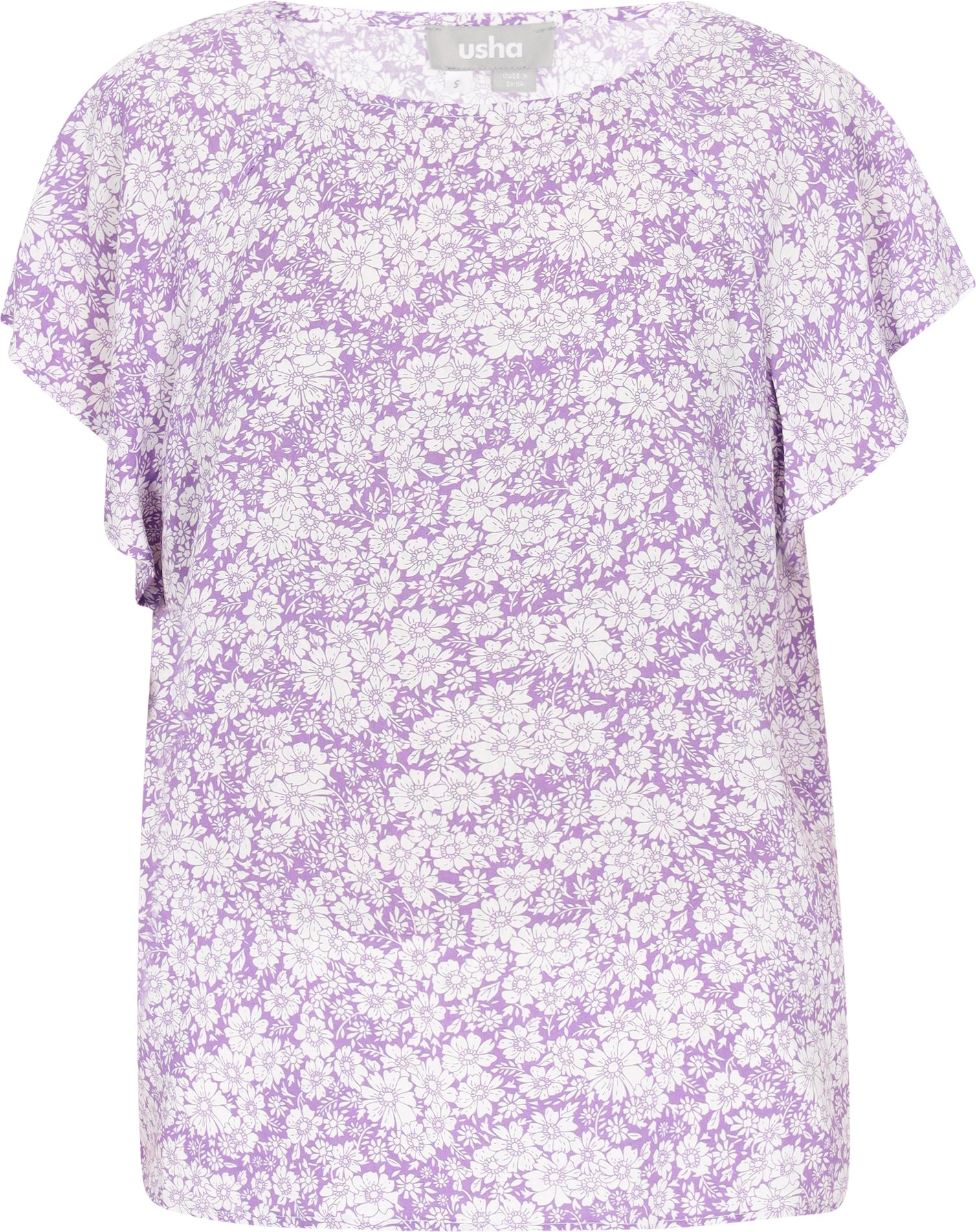 Thumbnail - FELIPA Bluse Frauen lila weiß