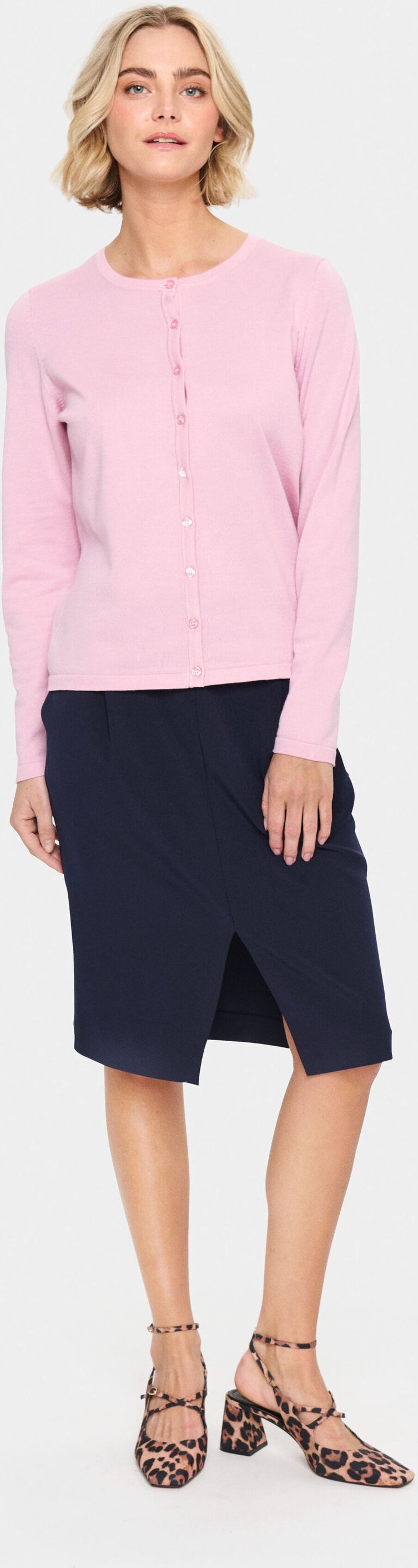 Strickjacke Classic fit pink