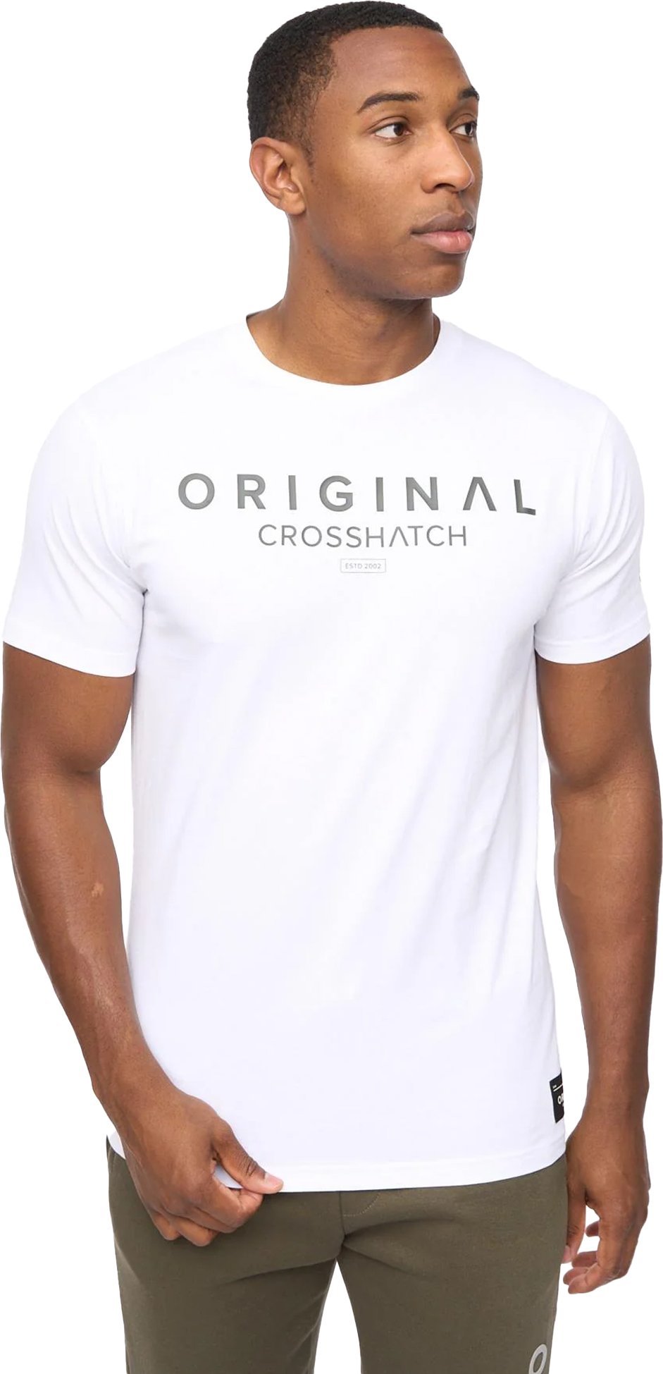 Crosshatch - "Jamals" T-Shirt für Herren (Weiß)