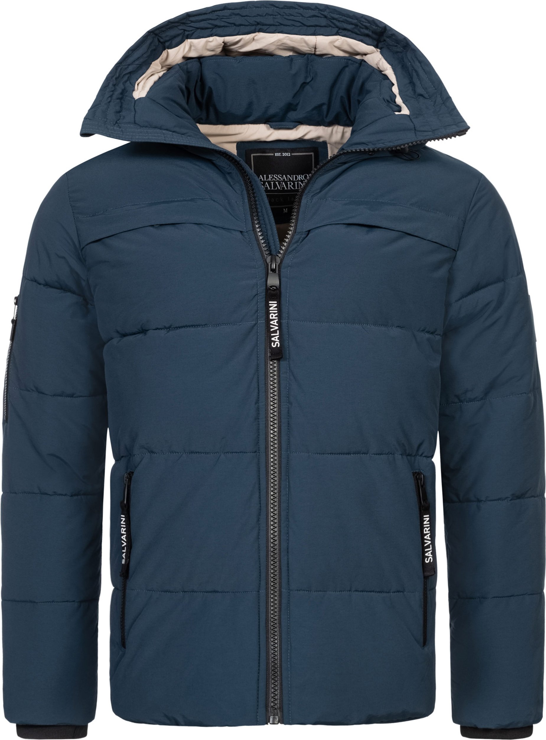 Thumbnail - Alessandro Salvarini Herren Winter Steppjacke AS-334 mit gefütterter Kapuze
