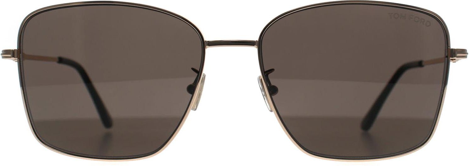 Tom Ford FT0953-D 28A glänzend rosegold rauchgrau Sonnenbrille
