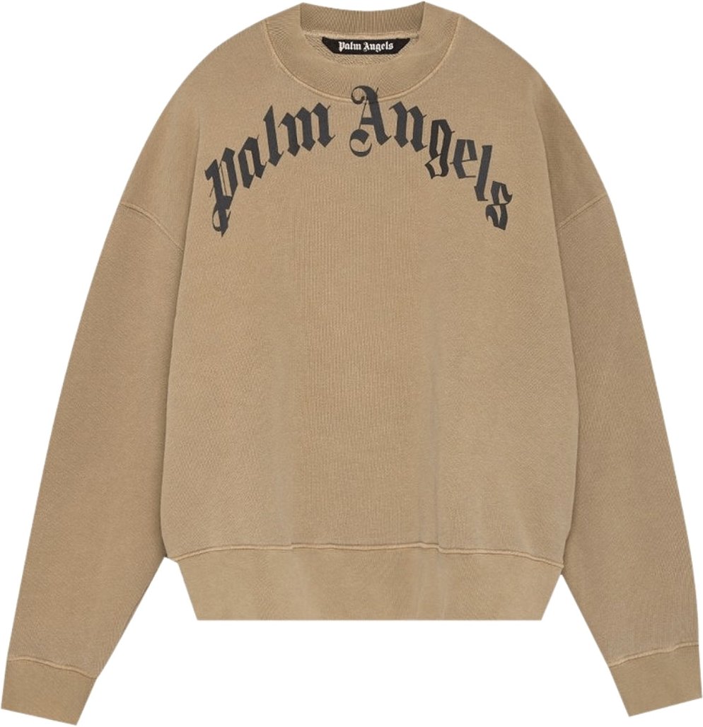 Thumbnail - Palm Angels GD-Sweatshirt mit gebogenem Logo in Beige