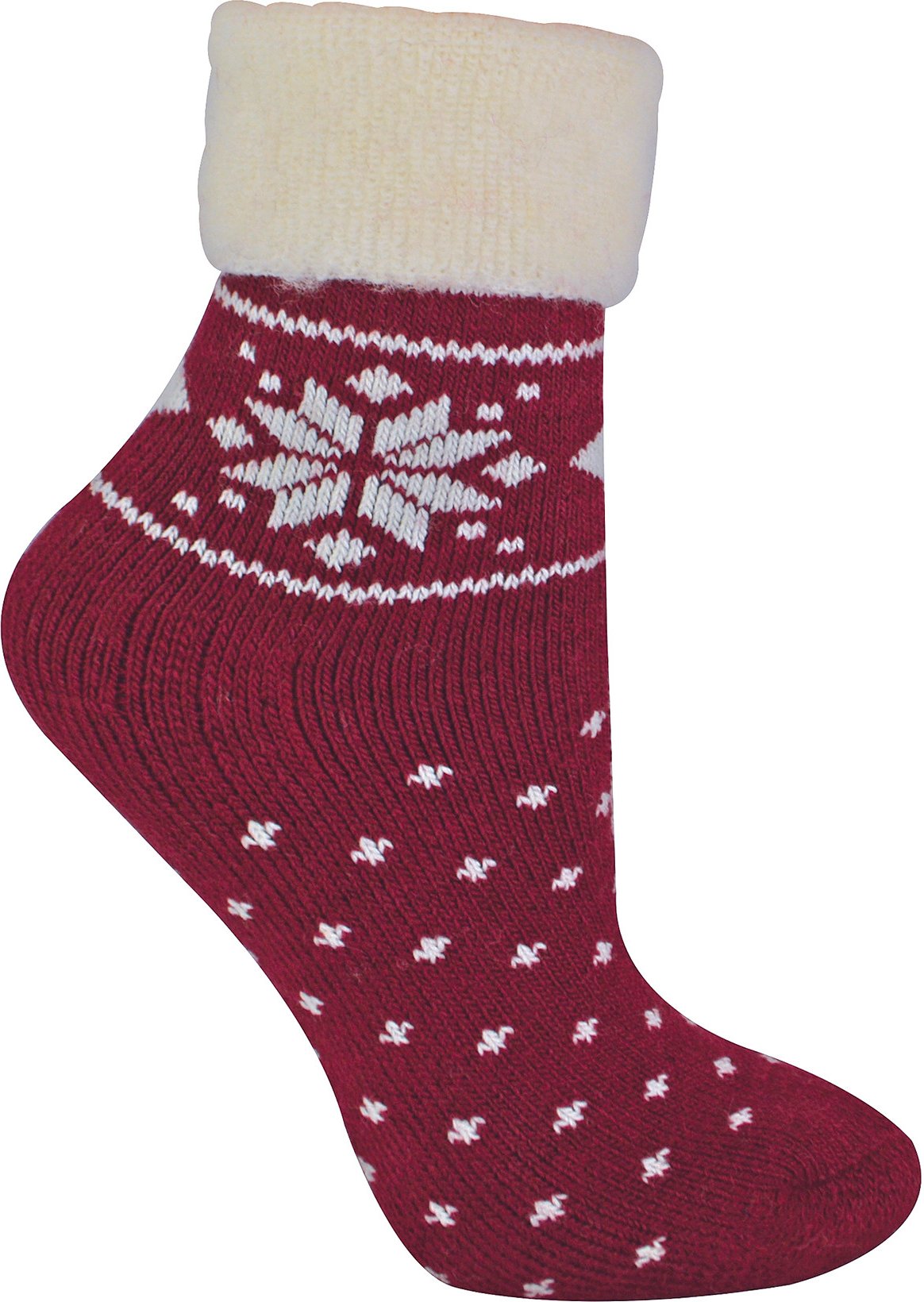 Damen Wollsocken mit Fairisle Design | Socken Snob | Thermo Lounge Socken für den Winter | Für Stiefel, zum Schlafen, im...
