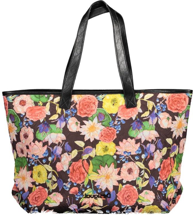 Desigual Schwarze Polyurethan Damenhandtasche