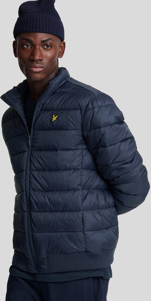 Lyle & Scott � Wattierte Jacke mit Stehkragen, Marineblau