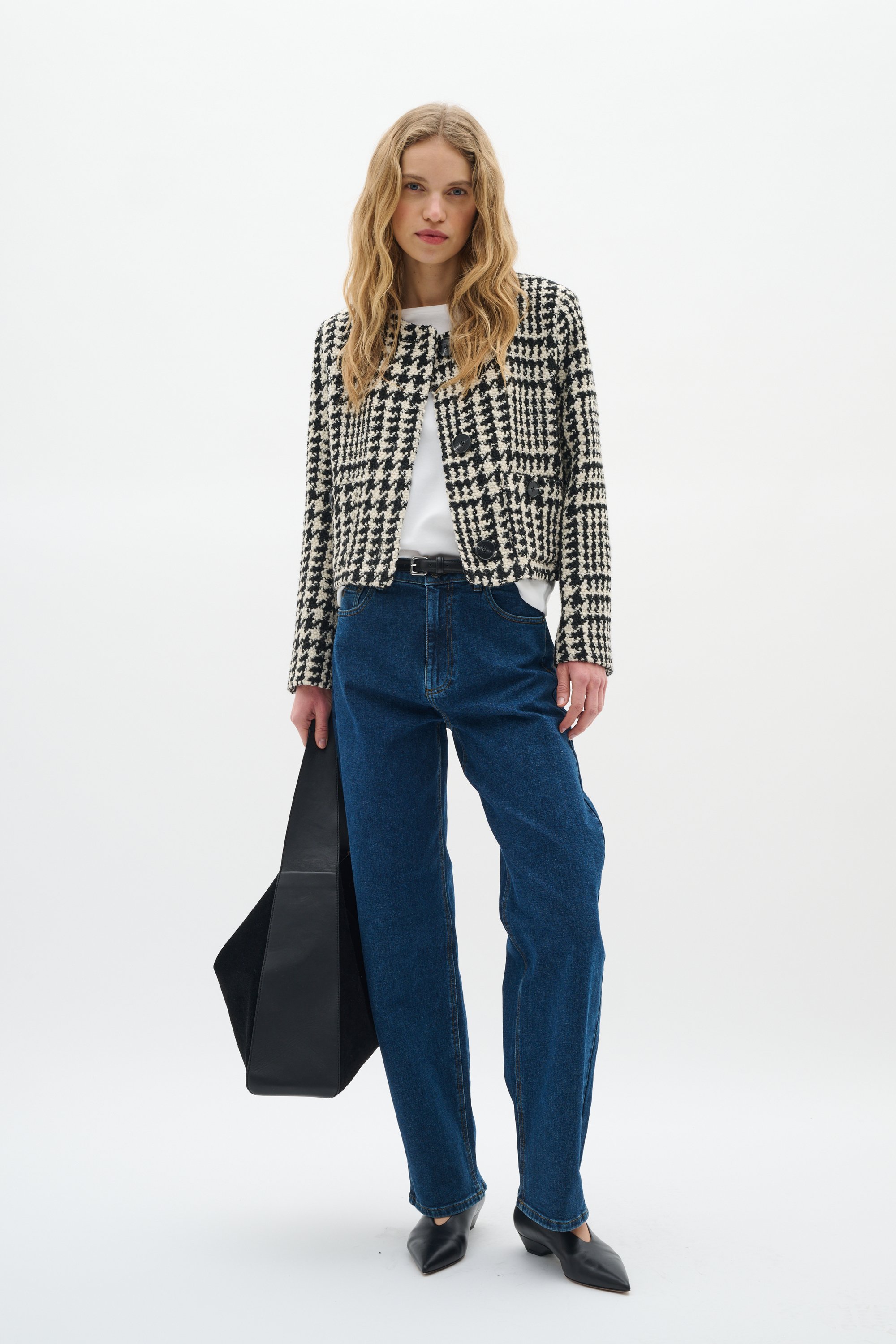 Jacke BryaIW Gerade Passform black white