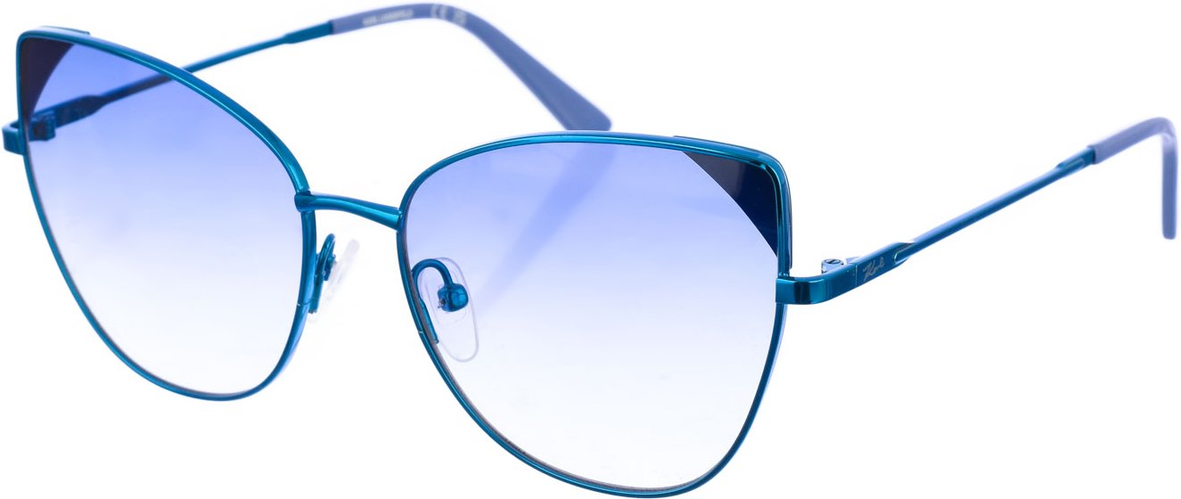 Schmetterlingsförmige Metallsonnenbrille KL341S für Damen