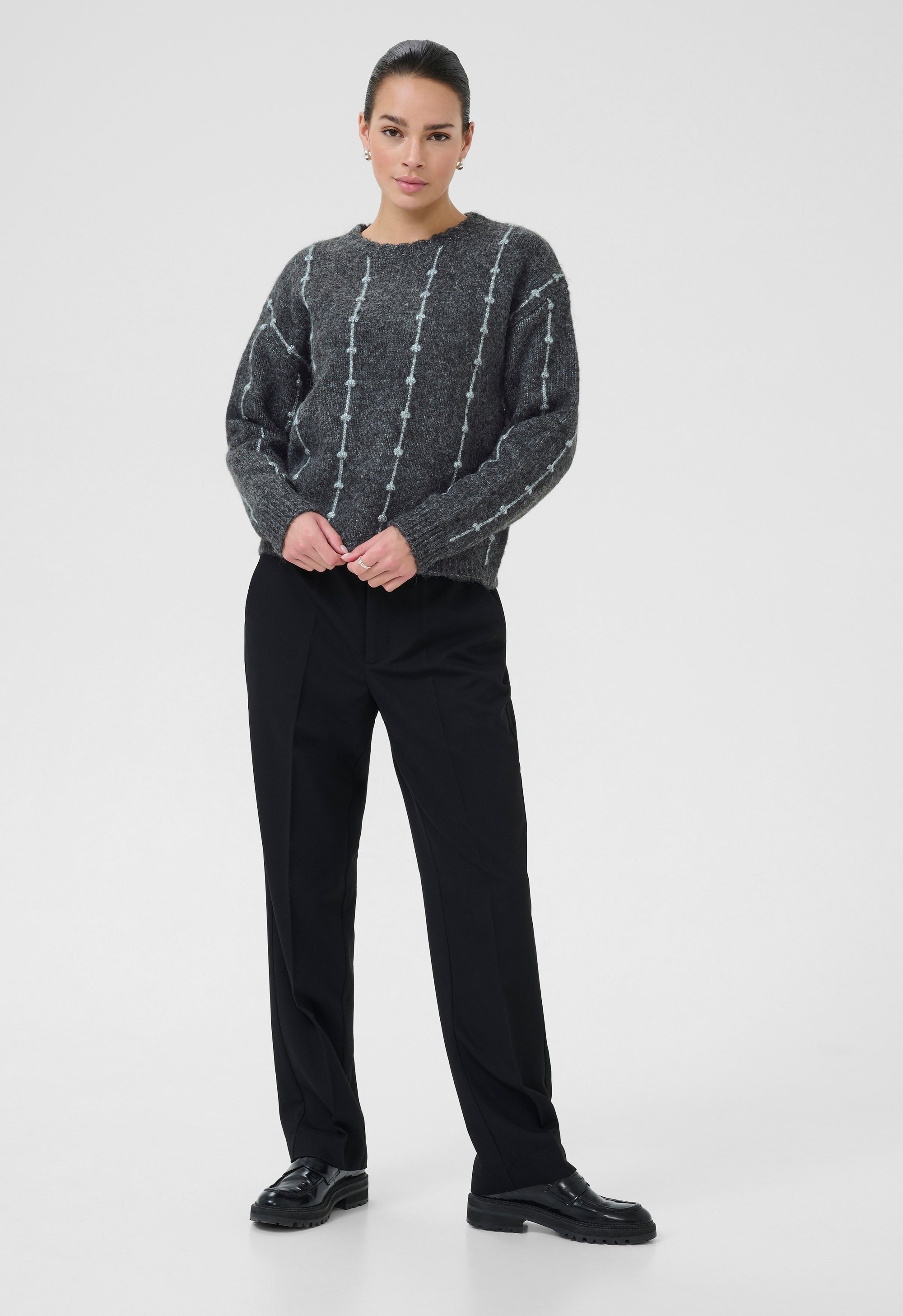 Strickpullover KAlianna Loose fit dark grey