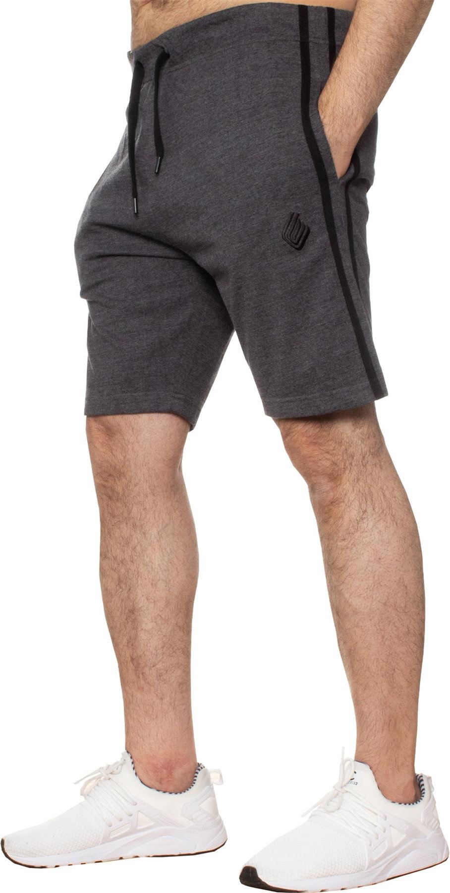 Thumbnail - Enzo | Herren Lounge Shorts - Holzkohle