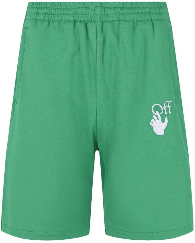 Off-White - "Hands Off" Sweat-Shorts für Herren (Grün)