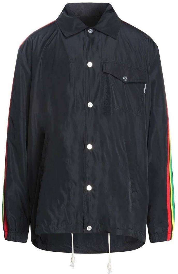 Schwarze Jacke mit Miami-Logo der Palm Angels