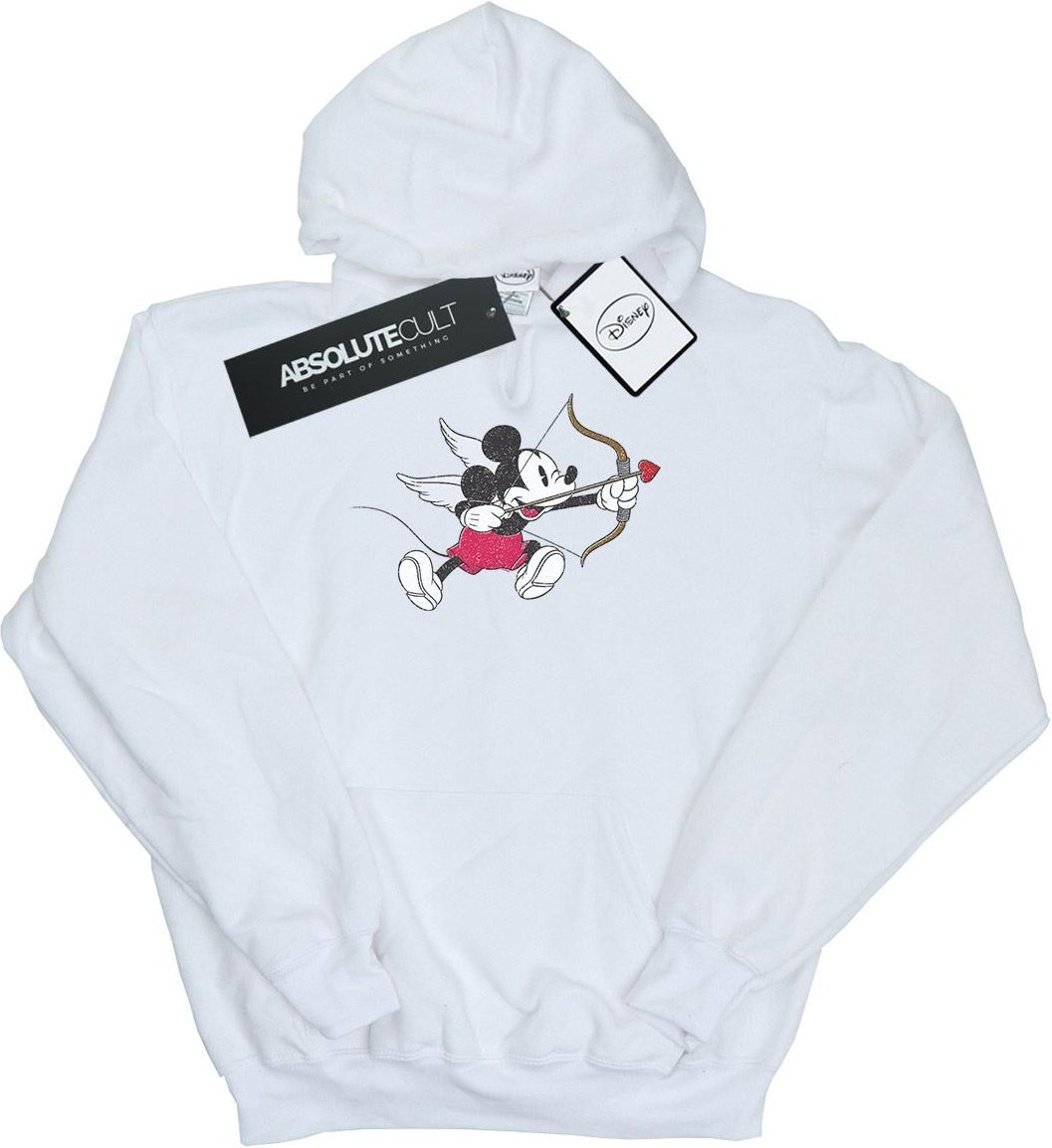 Disney - "Mickey Mouse Love Cherub" Kapuzenpullover für Damen (Weiß)