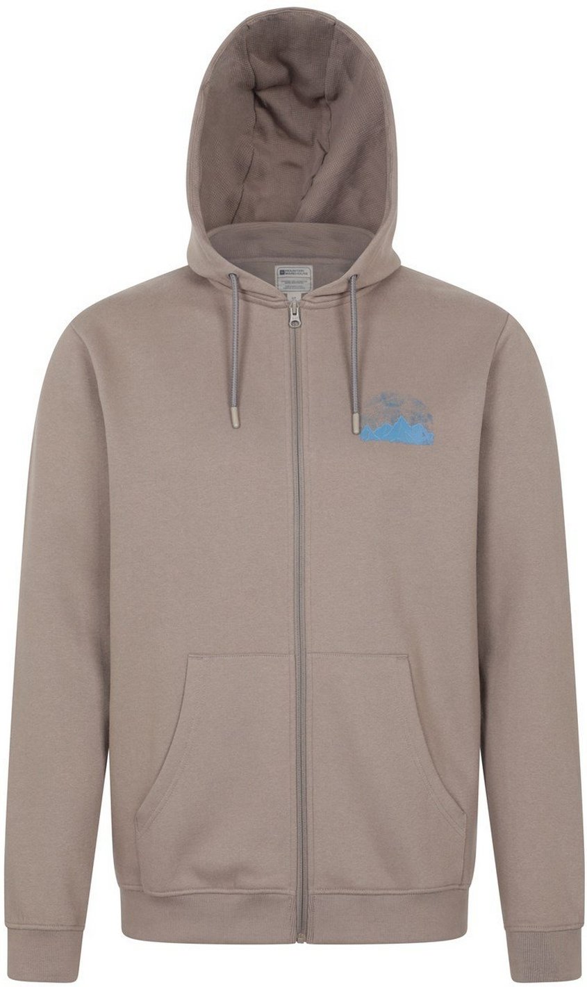 Mountain Warehouse - Kapuzenpullover für Herren, Durchgehender Reißverschluss, Strukturiert (Braun)