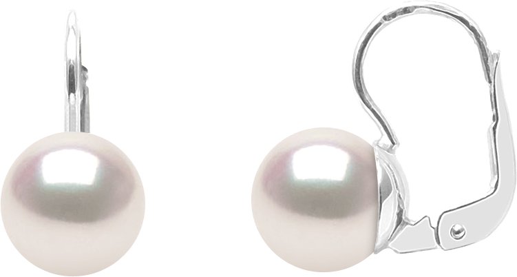 DIADEMA - Ohrringe - Echte Japanische Akoya Zuchtperle - Qualität AA+