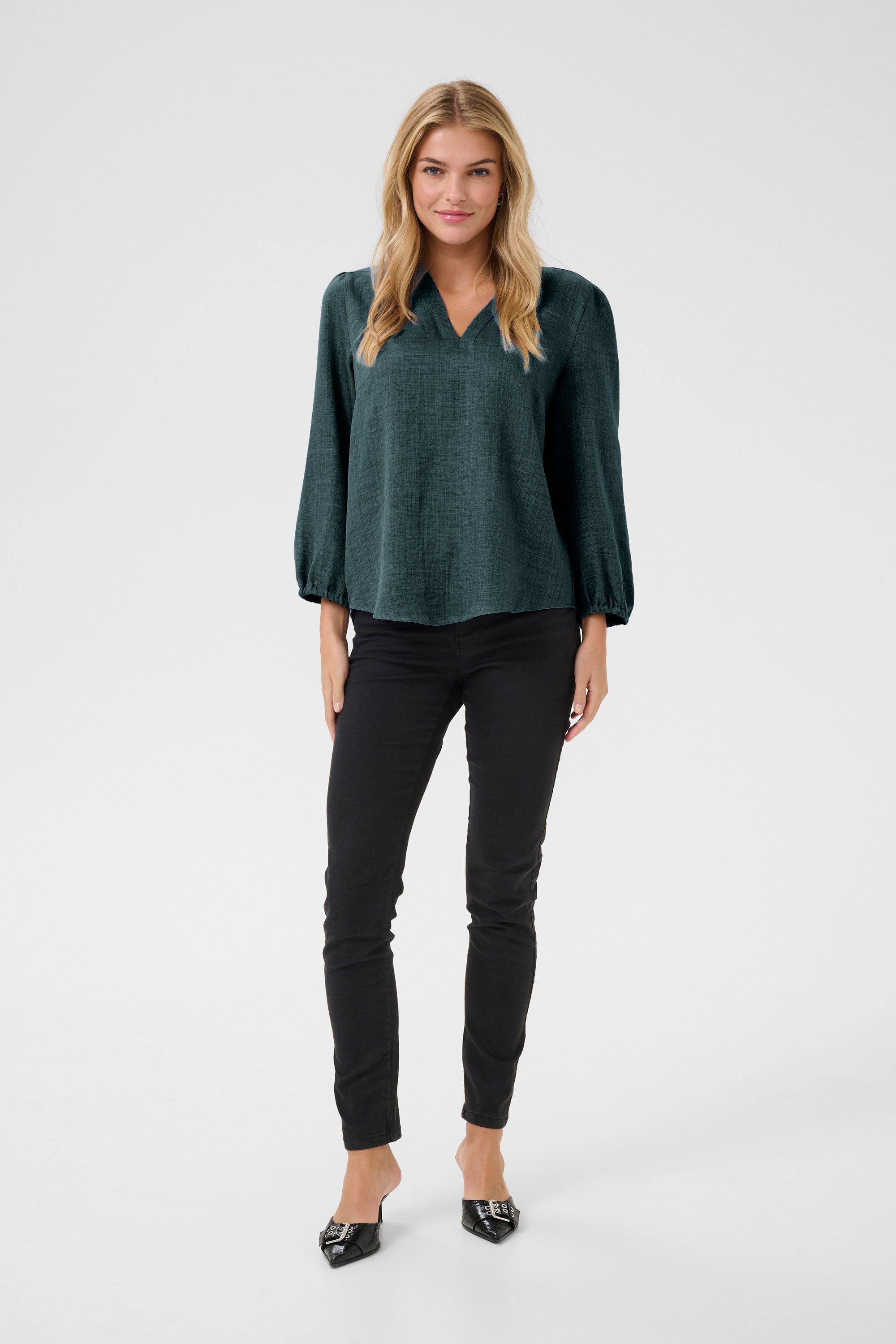 Langarm-Bluse Regular fit Ponderosa Pine CC green