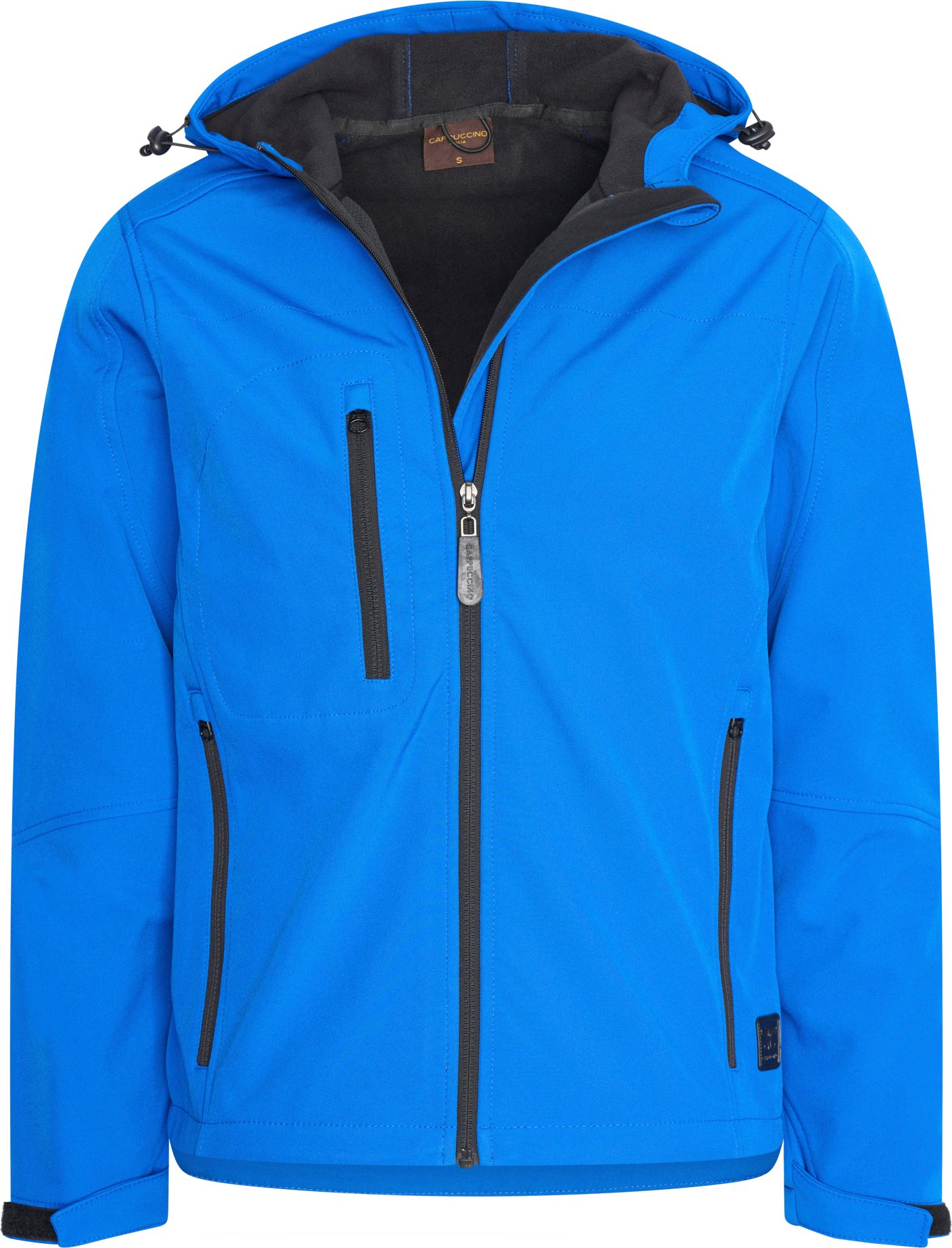Softshell Hood Jacket Royal von Cappuccino Italia in der farbe Blau und in größe L.
