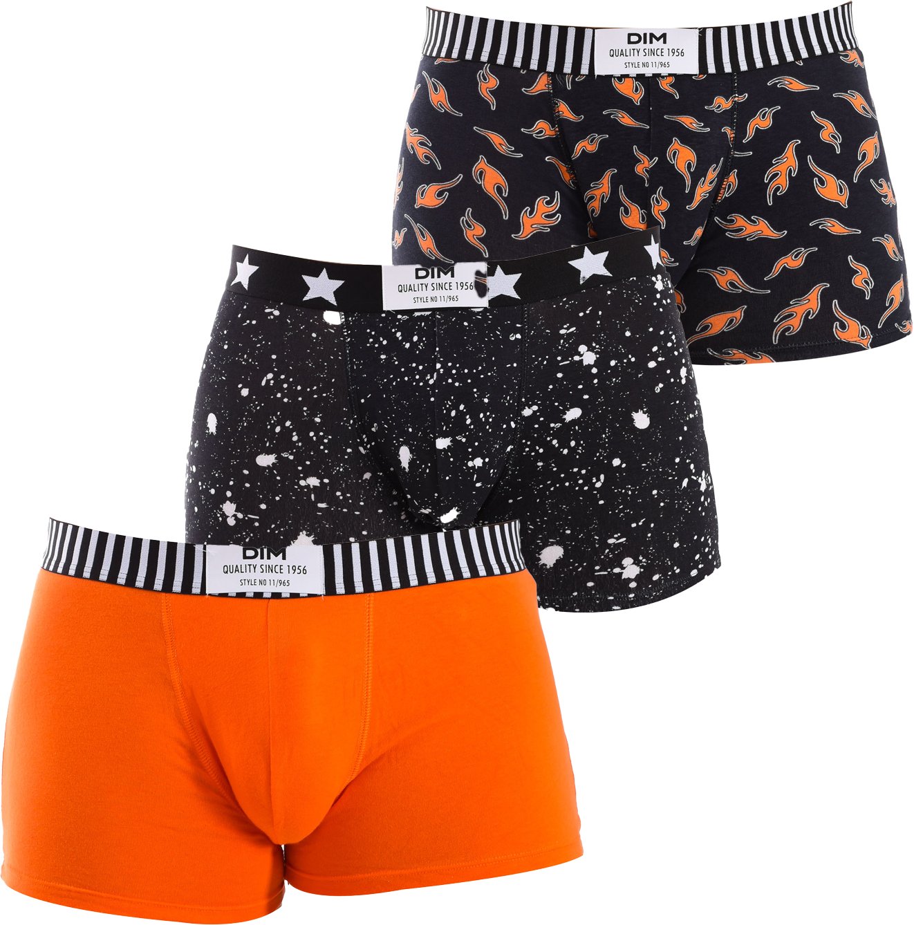 Pack-3 nahtlose Mode Boxershorts D0C6D Mann