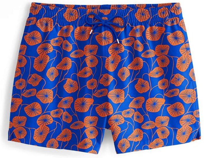 "Flora Blue" Badeshorts
