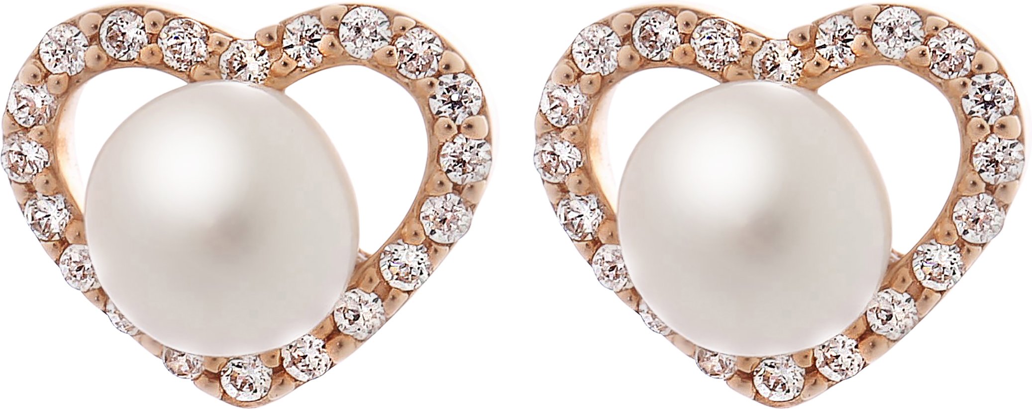 Orphelia 'Alberte' Ohrstecker aus 925er Sterlingsilber für Damen - Rosé ZO-7233/RG