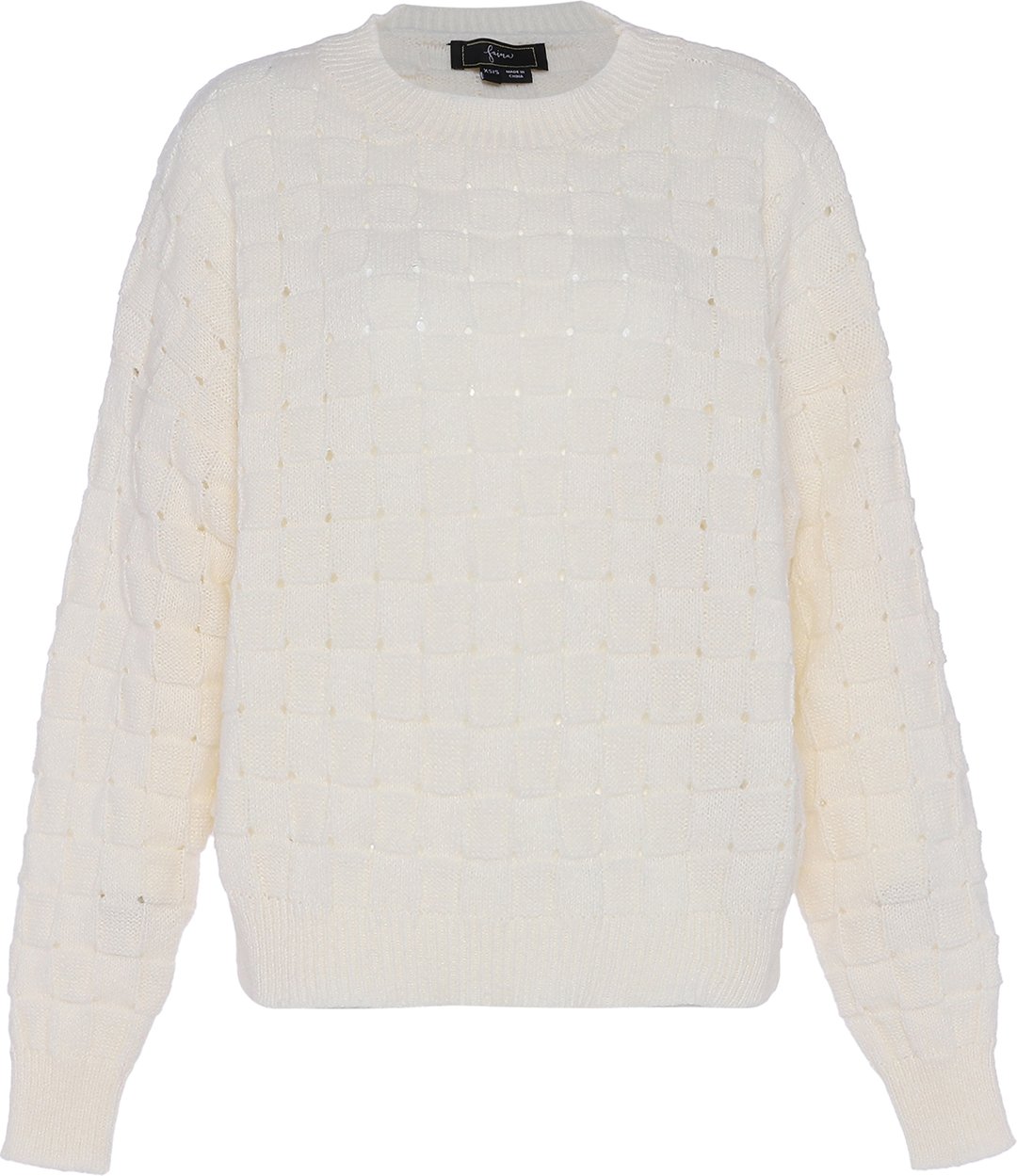 Thumbnail - Faina Pullover Damen Wollweiß