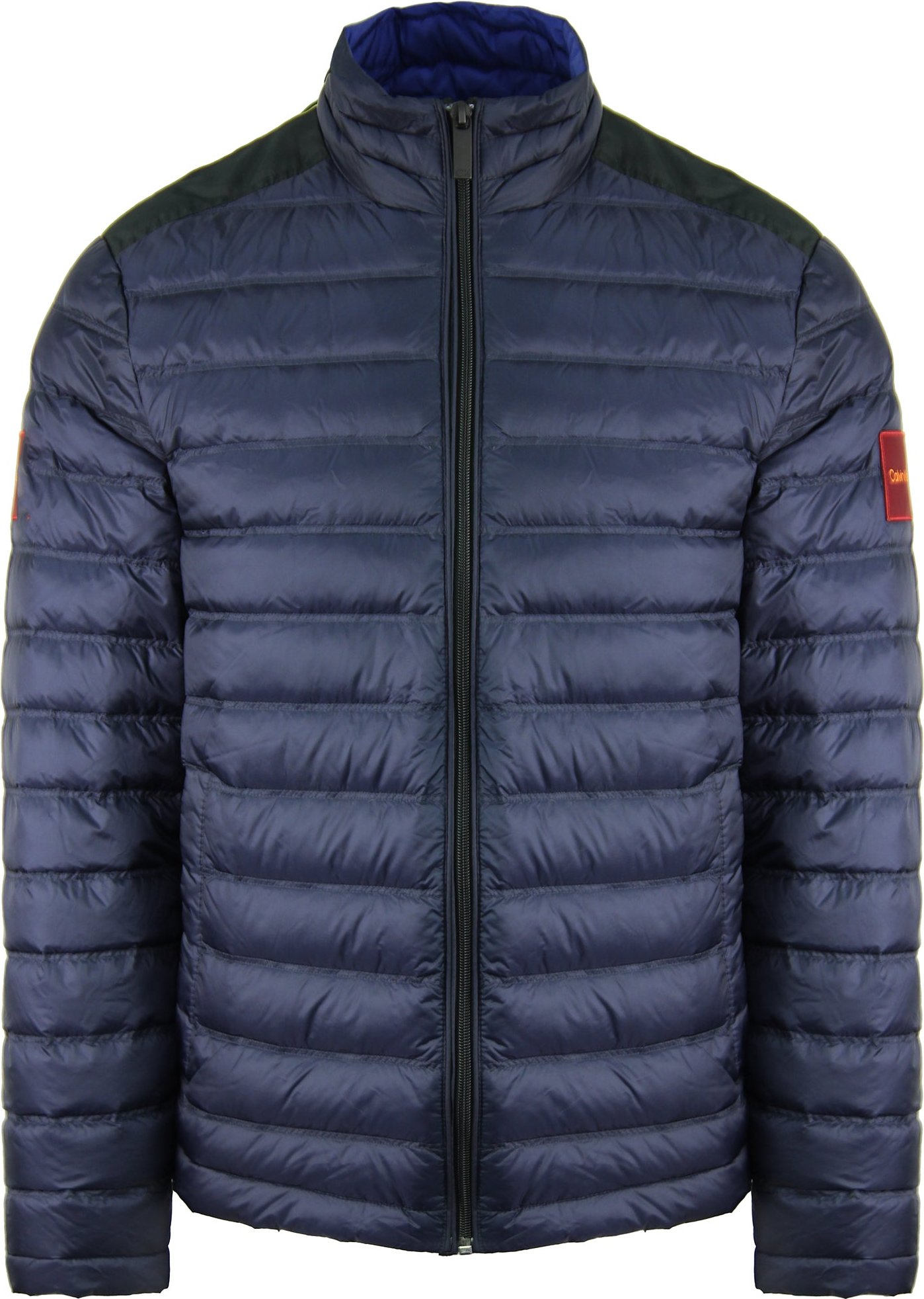 Calvin Klein Nylon Herren-Steppmantel, Marineblau