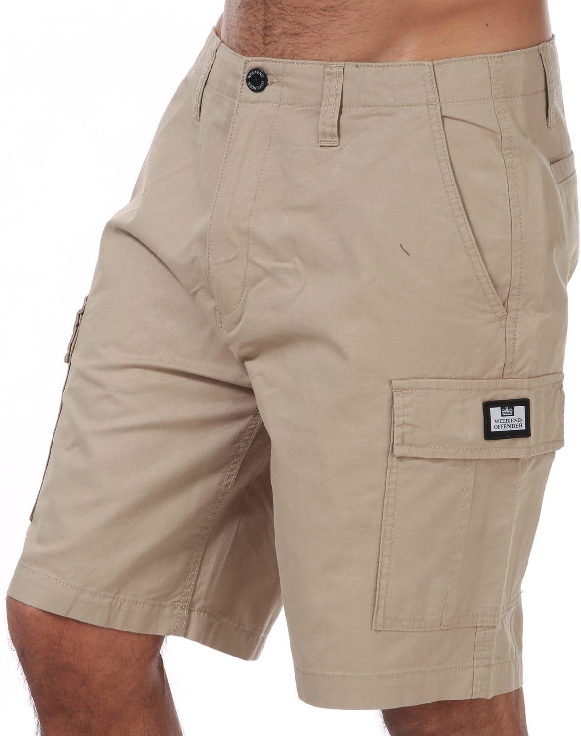 Weekend Offender - "High Desert" Cargo-Shorts für Herren (Steinfarben)