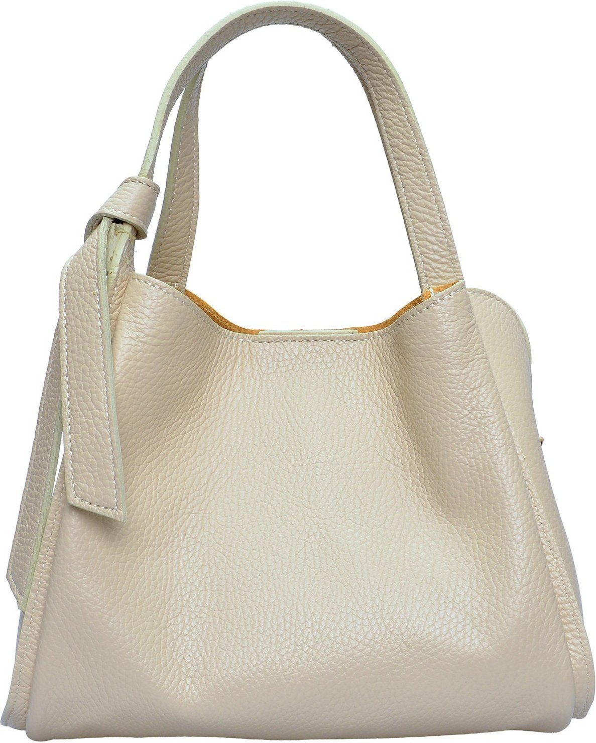 Anna Luchini Beige Rindsledertasche
