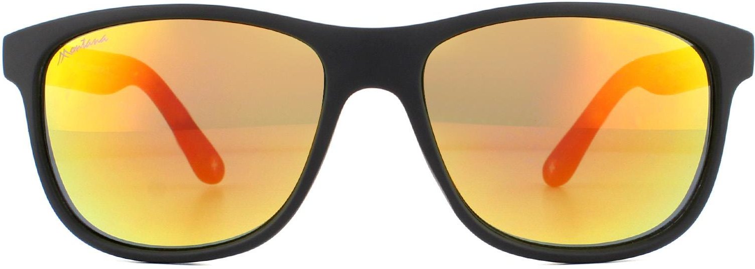 Thumbnail - Montana Rectangle Unisex Schwarz Revo Rot Sonnenbrille