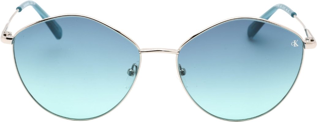 Calvin Klein - Blaue Sonnenbrille Mit Farbverlaufsgläsern In Silber