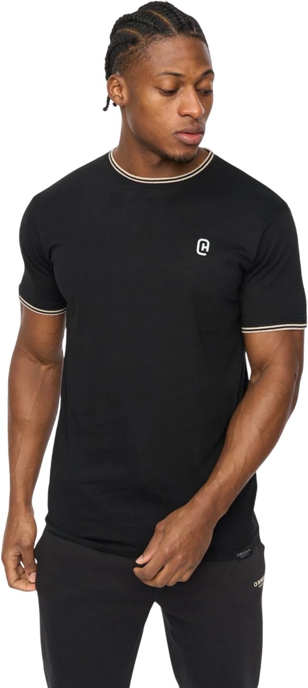 Crosshatch - "Preece" T-Shirt für Herren (Schwarz)