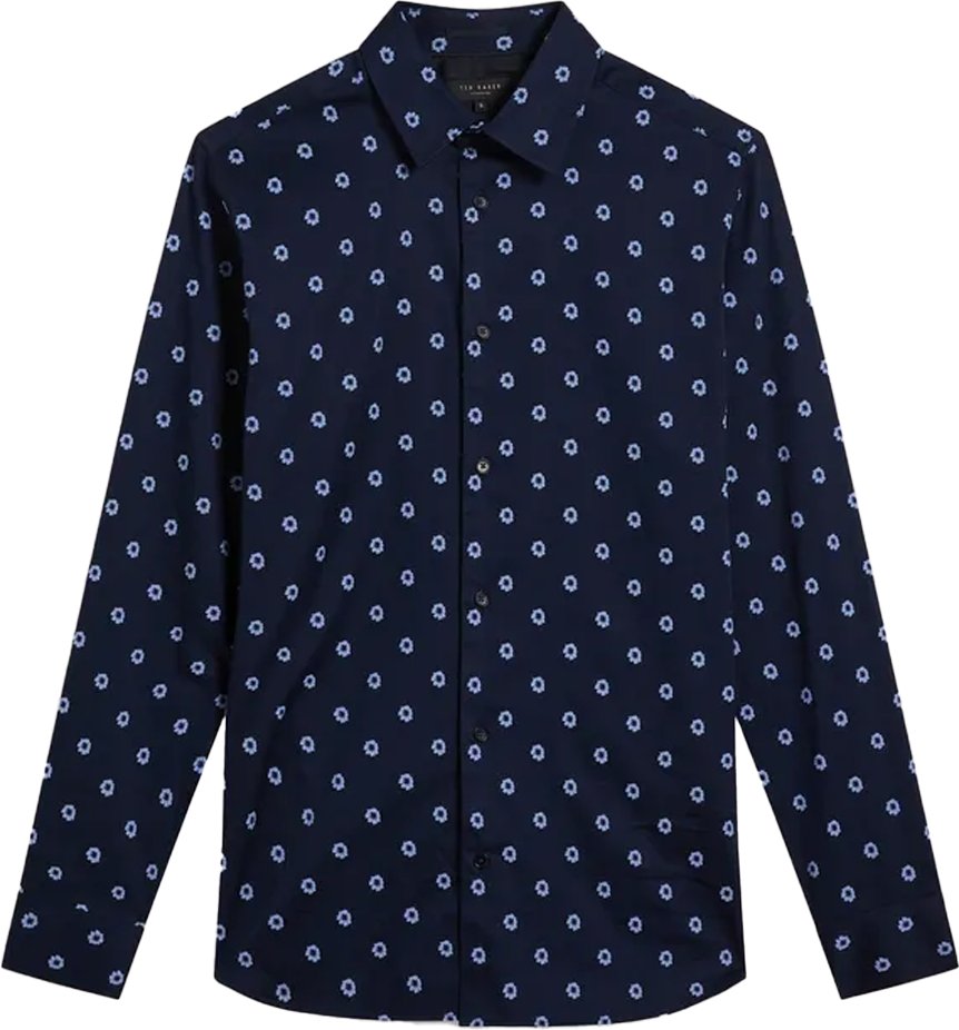 Thumbnail - Ted Baker - "KYME" Hemd für Herren Langärmlig (Marineblau)
